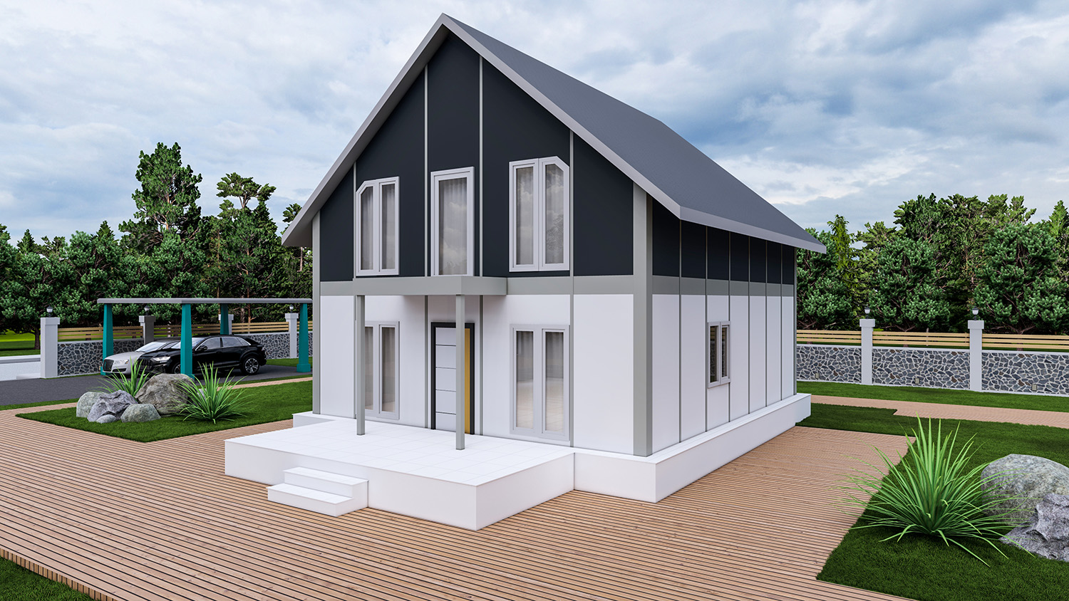 Çorlu yıldırım Prefabrik villa ev