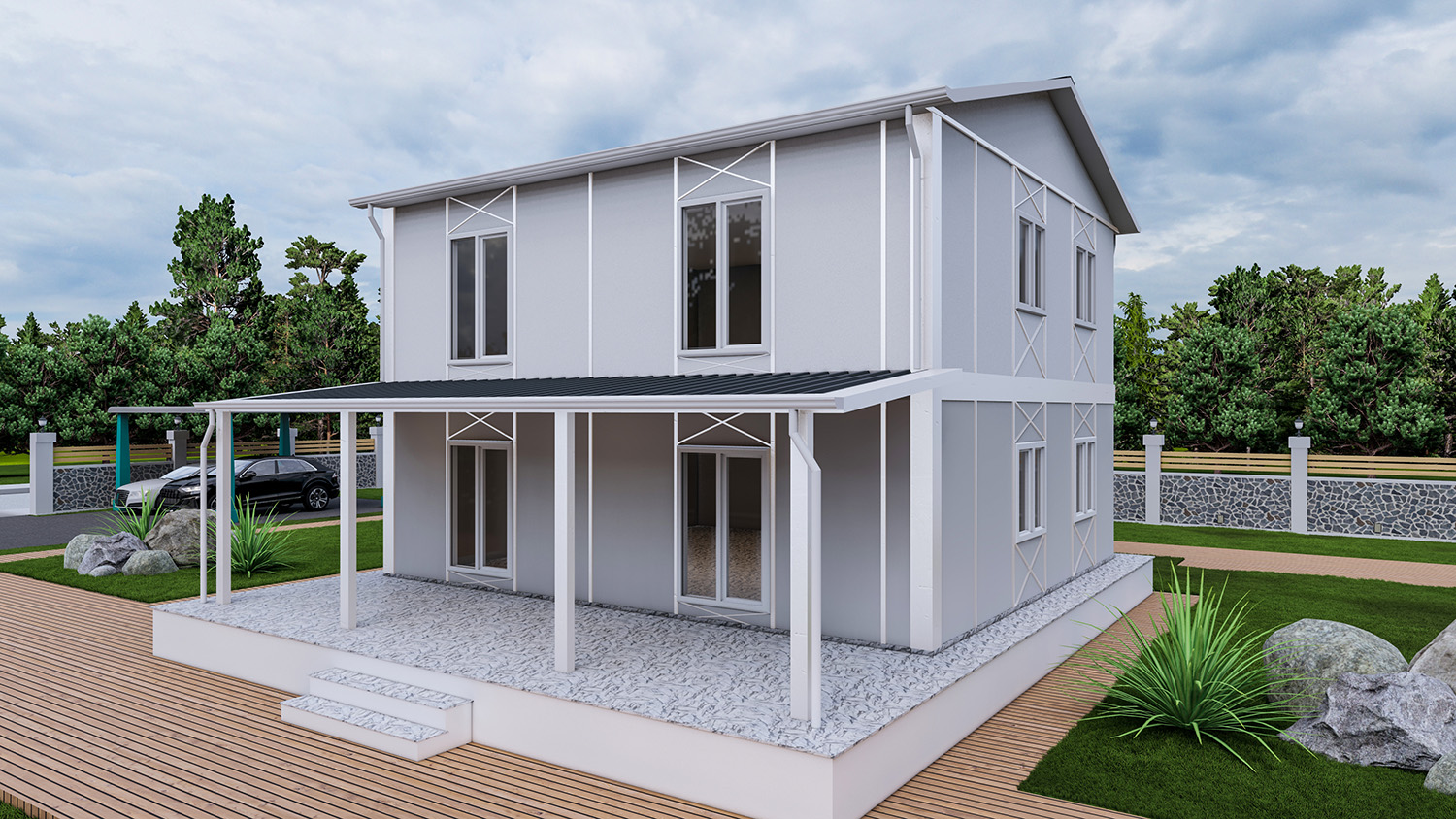 Çorlu yıldırım Prefabrik villa ev